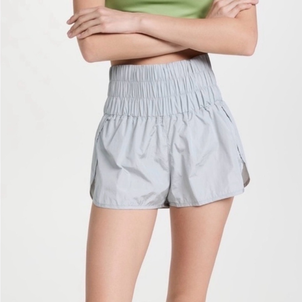 Free People FP Movememt ‘The Way Home’ Shorts gray mist color size Medium